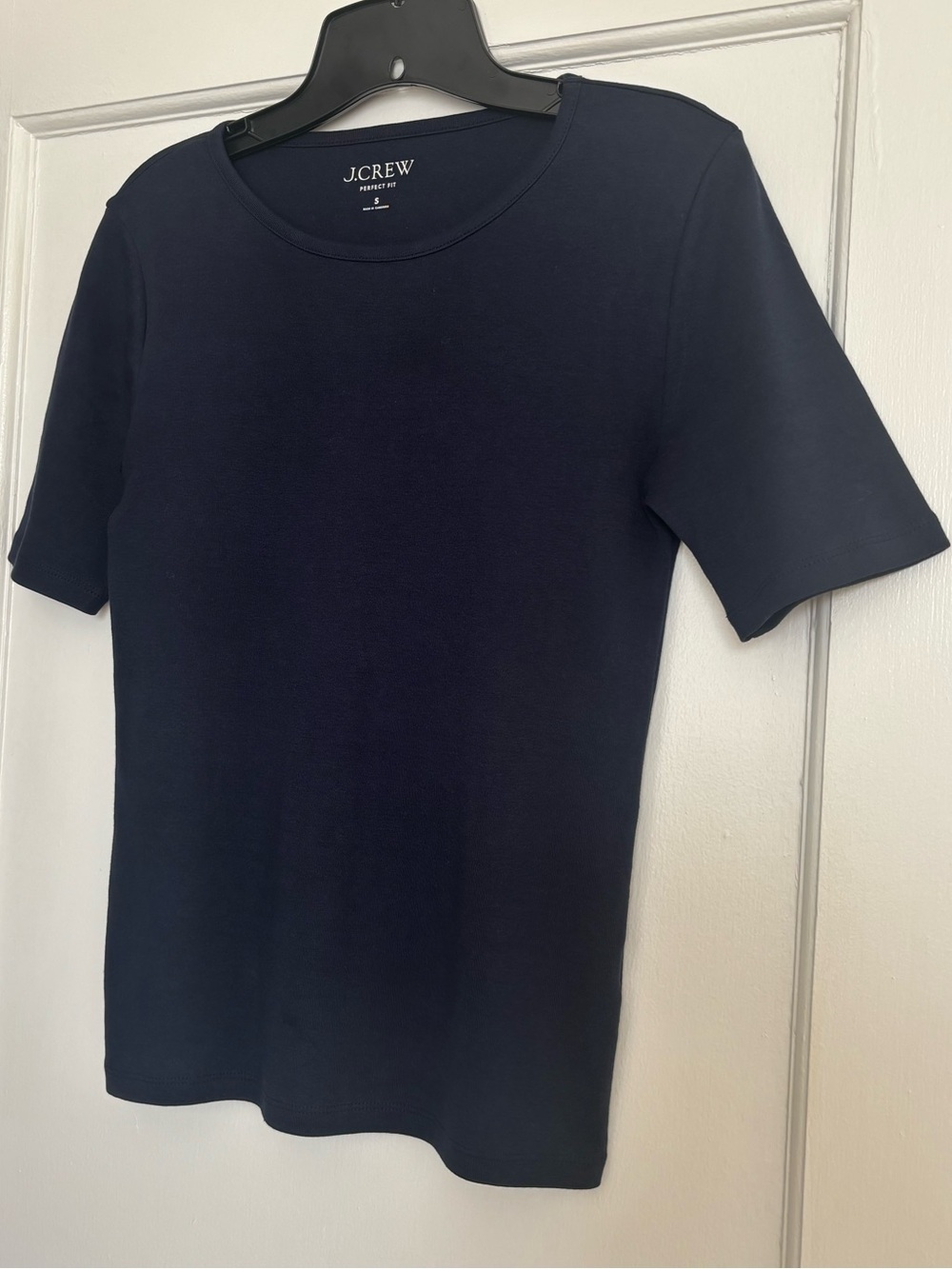 J. Crew Women’s Classic Navy Short-Sleeve Crewneck